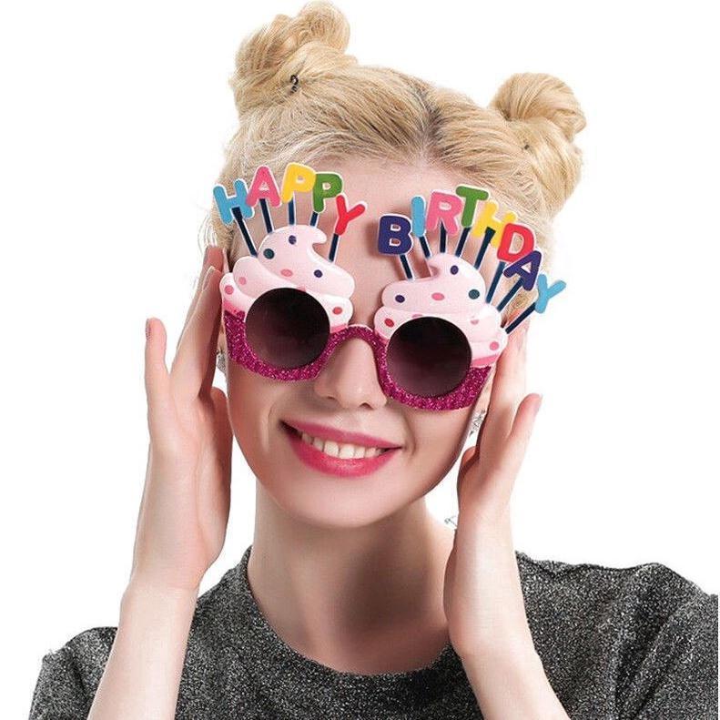 L)Funny Happy Birthday Glasses Cute Plastic Sunglasses Sun Flower Eyeglasses Adult Kids Birthday(1470L) - Image 5