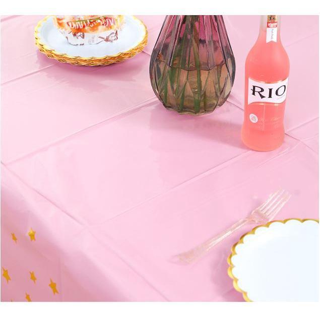 137*183cm Rose Gold Star Gilded Tablecloth Disposable Table cloth Kids Birthday Party Baby Shower Wedding Decor(1932L) - Image 5