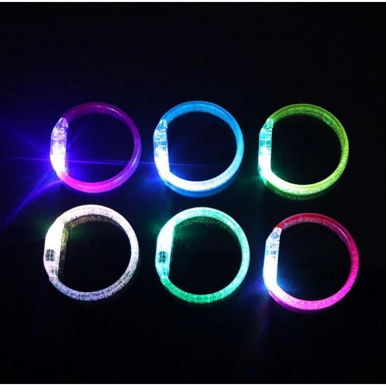 1pcs LED Luminous Bracelet Colorful Neon Flashing Bangle Glow In Dark Party Supplies Wedding Birthday(1897L) - Image 3