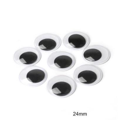 4~35mm Total Mixed Googly Eyes Self-adhesive DIY Scrapbooking for Teddy Bear 黑白活动眼睛 (846L) - Image 19