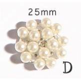 22mm~ 25mm Rhinestone Jewelry Buckle Rhinestone Pearl Hair Accessories, Jewelry Headwear Material DIY - Image 11
