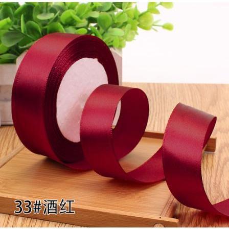 2.5cm Handmade DIY Material Silk Satin Ribbon for Wedding Party Gift Wrap Accessories Sewing Christmas Decoration(533L) - Image 8
