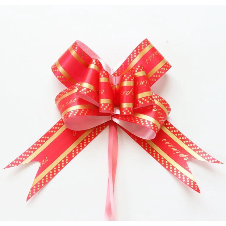 5pcs/Lot "HAPPINESS" Large Pull Flower Ribbon Packaging Gift Bags Bottle Pumping Garland for Home Party Decoratio(1241L) - Image 7
