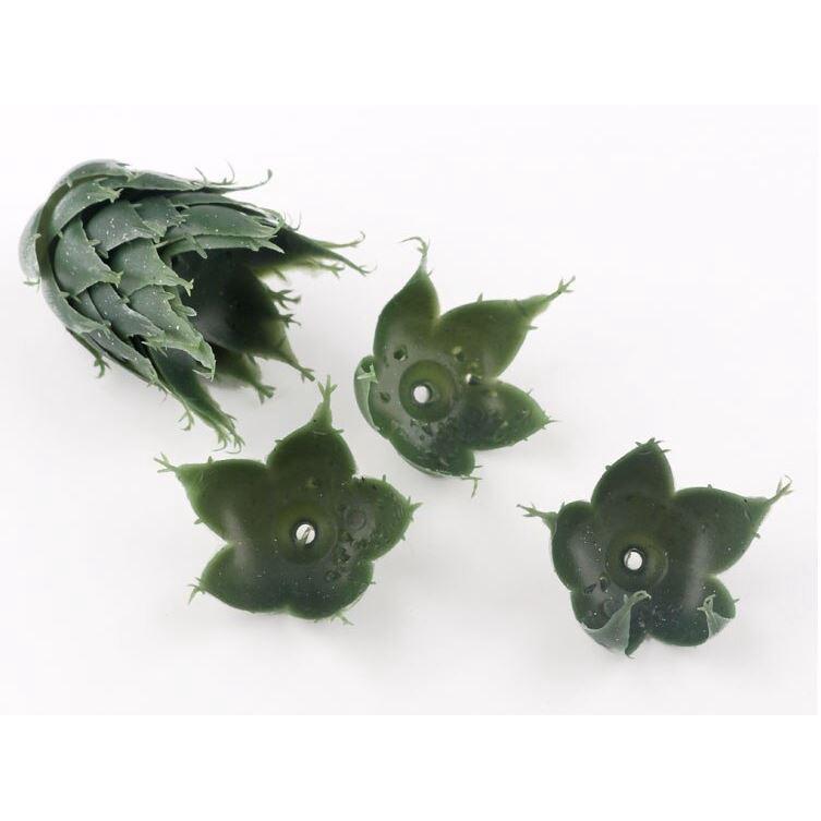 10pcs Rose paper rattan mesh flower material green leaf imitation No. 2 hand-made flower leaf receptacle calyx(1951L) - Image 3
