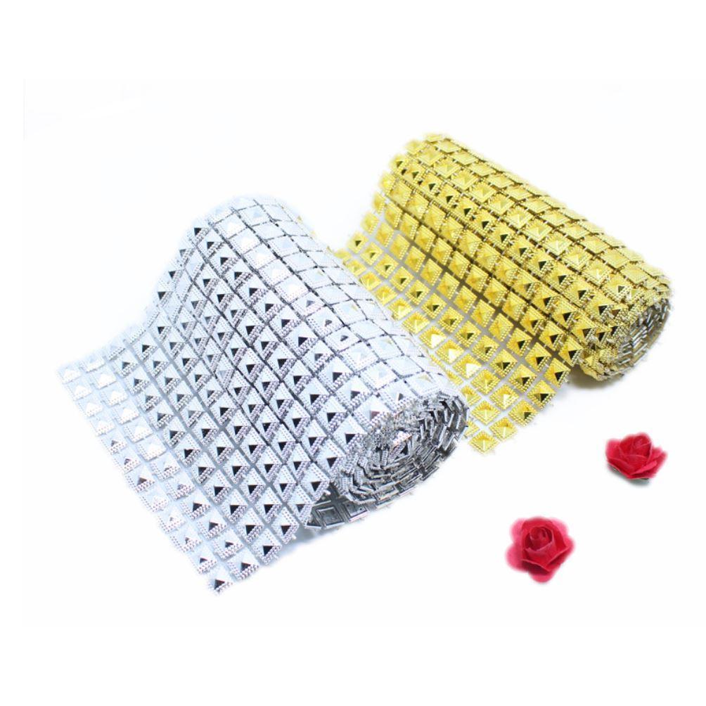 1yard 12rows plastic trim charms banding for sewing accessories, pyramid cheap custom Ribbon(1196L)