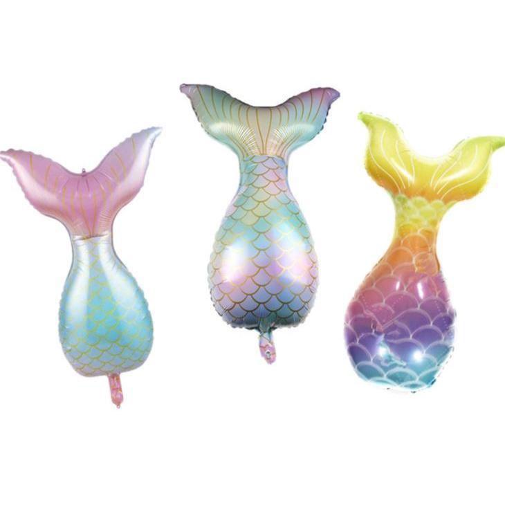 New Gradient Balloon Mermaid Tail Girl Party decoration Film Balloon Ocean Theme Princess Party Decoration(1052L)