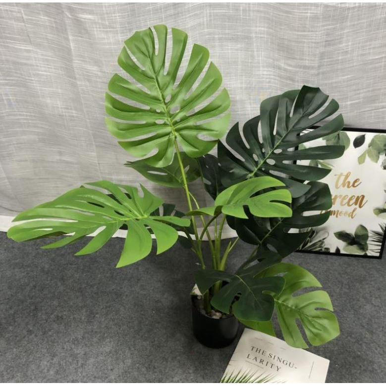 Creative Simulation Plant Potted Decorative Green Leaves Artificial Artificial Flower Ferns Plants OrnamentsDecor(1282L) - Image 6