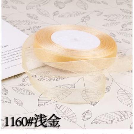5yard 1.5/2/2.5/4cm Organza Ribbon gift wrapping decoration Christmas silk ribbons for Wedding DIY Craft Handmade(1521L) - Image 8