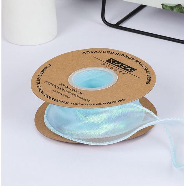 4cm 1yard Fancy Fishtail Ribbon DIY Headpiece Hair Bow Flower Wrap Bouquet wave yarn gift wrap 鱼尾纱 (1885L) - Image 15