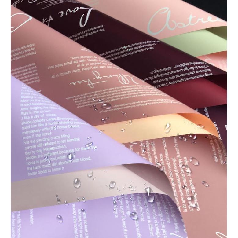 1pc English Letters Hanfei-Paper Ouya Wrapping Paper Waterproof Flowers Korean Bouquets Packing Materials Florist(1164L) - Image 4