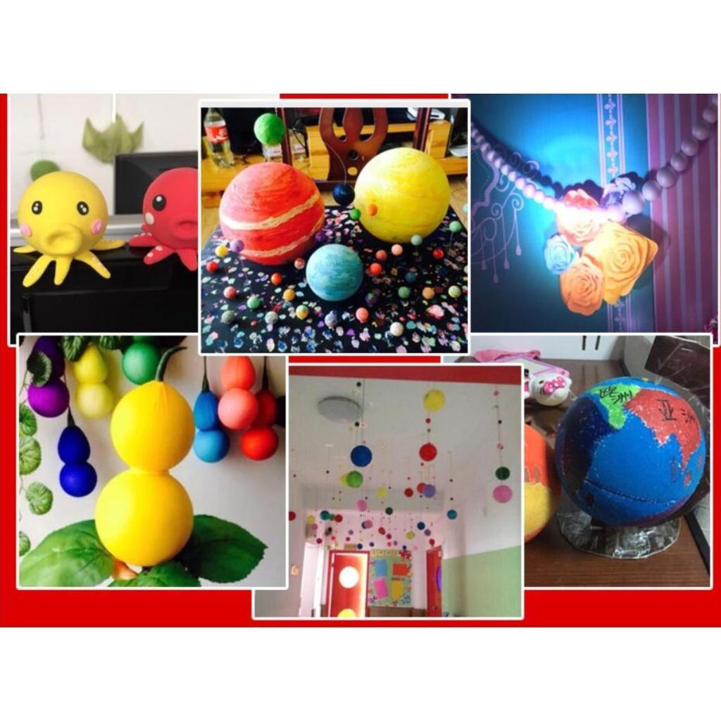 DIY Round Styrofoam Balls Christmas Ball White Modelling Polystyrene Foam Craft Balls + European Style Creative(842L) - Image 4