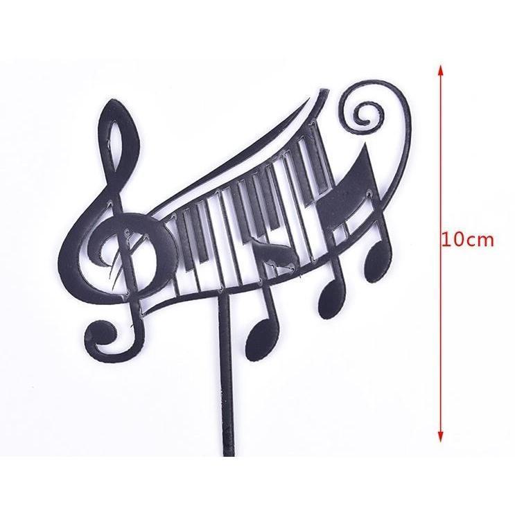 Tone Piano Acrylic Cake Insert New Music Note Acrylic Cake Gift Card Acrylic Party Decoration Supplies(1630L) - Image 4
