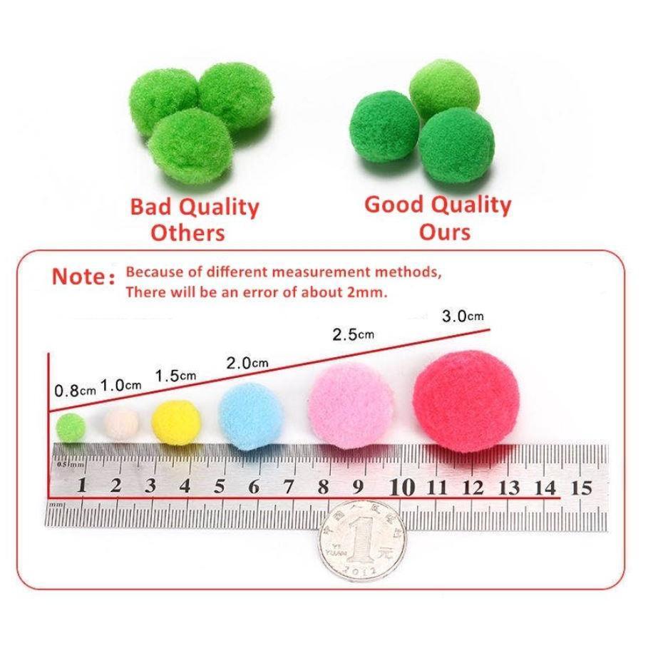 15/20mm Macaron Pompom Fur Balls Mini Fluffy Soft DIY Handmade Kids Toys Wedding Decor Glue on Cloth Accessories(1950L) - Image 6