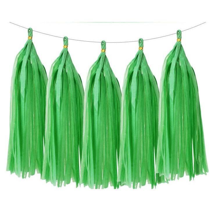 5pcs/bag 14inch Tissue Paper/Foil Tassel DIY Set Garland Ribbon Balloons Baby Shower Birthdays Party Wedding Decor(528L) - Image 17