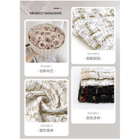 1.5M*0.5M High Quality Flower Wrapping Paper Cloth Lattice Florist Bouquet New Trendy Eco-Friendly Fabric(1843L) - Image 4