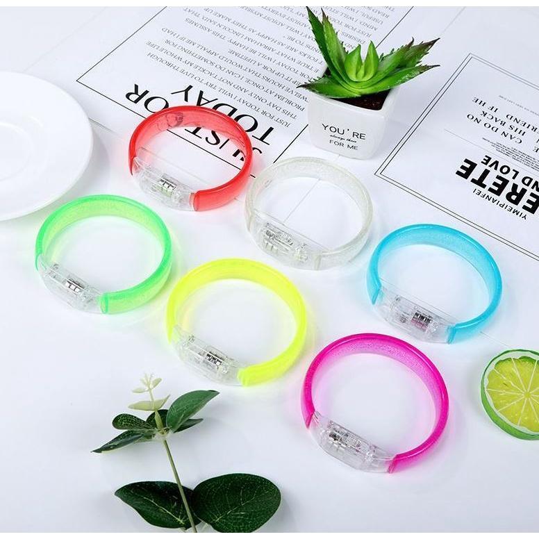 1pcs LED Luminous Bracelet Colorful Neon Flashing Bangle Glow In Dark Party Supplies Wedding Birthday(1897L) - Image 6