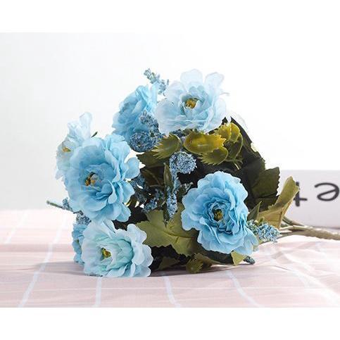DIY Artificial Flowers Western Roses European Peony Flowers Home Party Decorative Festival Flowers (497L) - Image 8