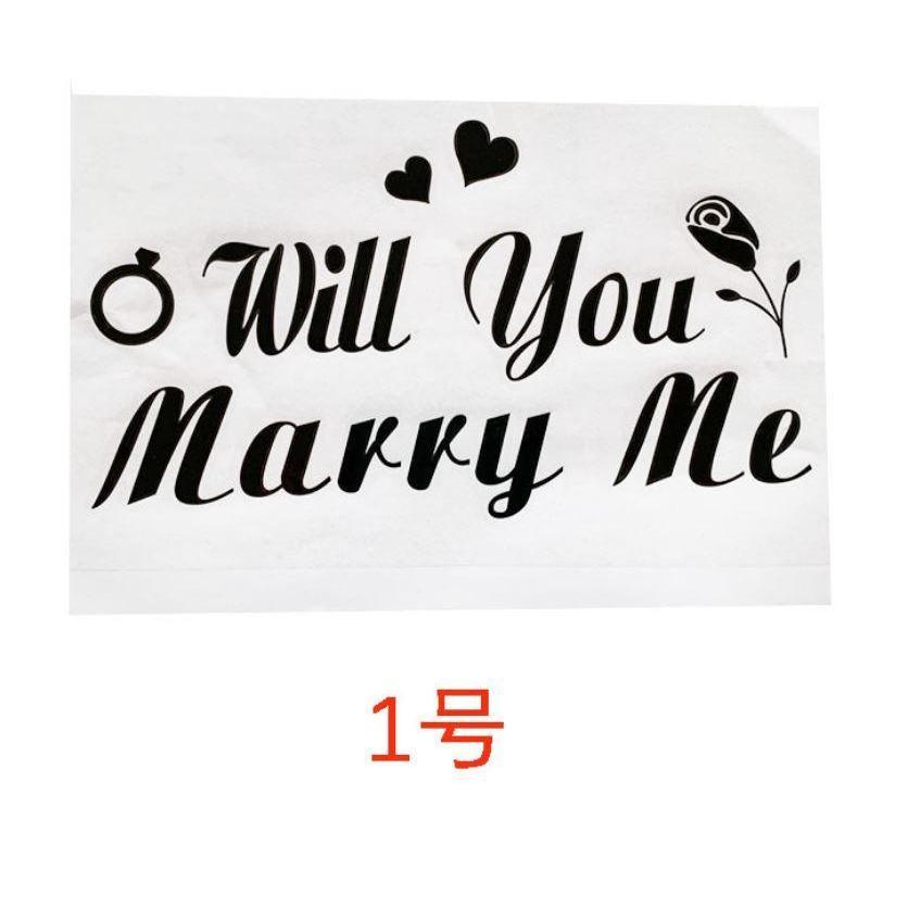 Happy Wedding I Love You PVC Sticker for Balloons Bubble Clear Helium Balloon Birthday Wedding Valentine's Day (865L) - Image 6