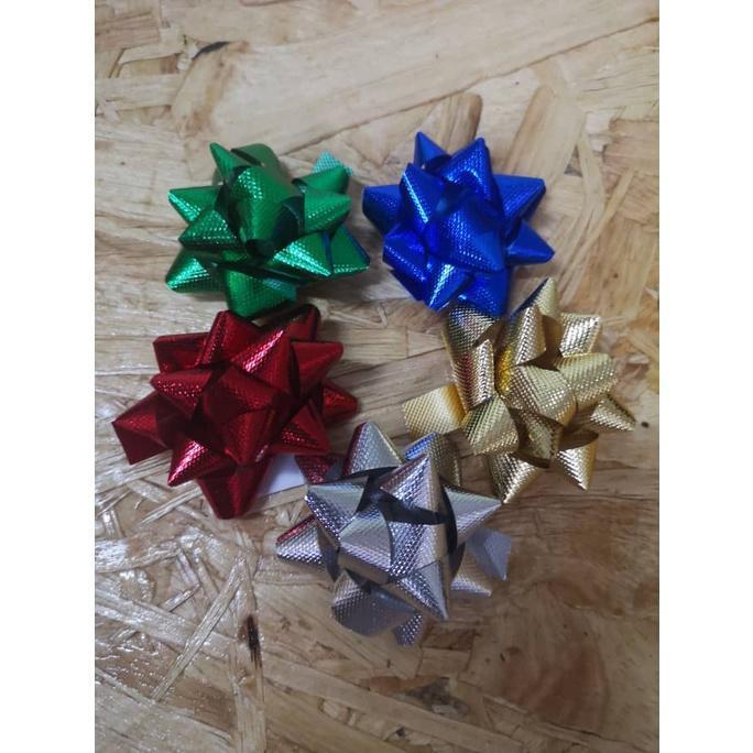 5pcs/pack Boxed PVC Star Lace Ribbon Christmas Gift Wrapping Gift Box Decoration(724L) - Image 10