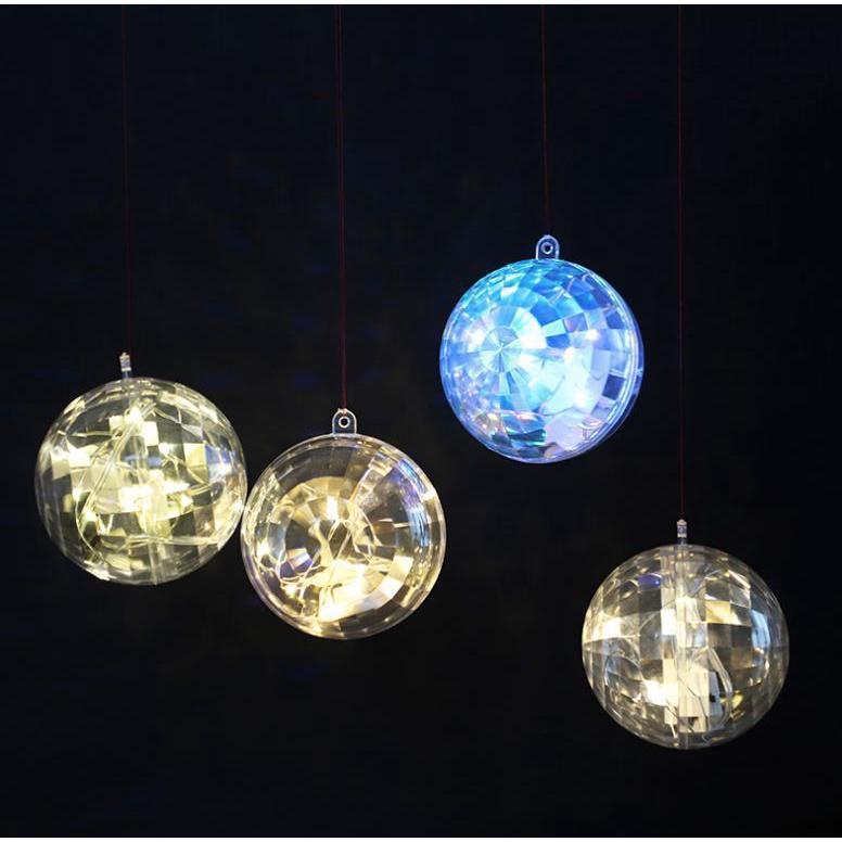 8cm Transparent Diamond Hanging Ball Xmas Tree Sphere Wedding Marriage Party Decor Gift Candy Storage Boxes (882L) - Image 7