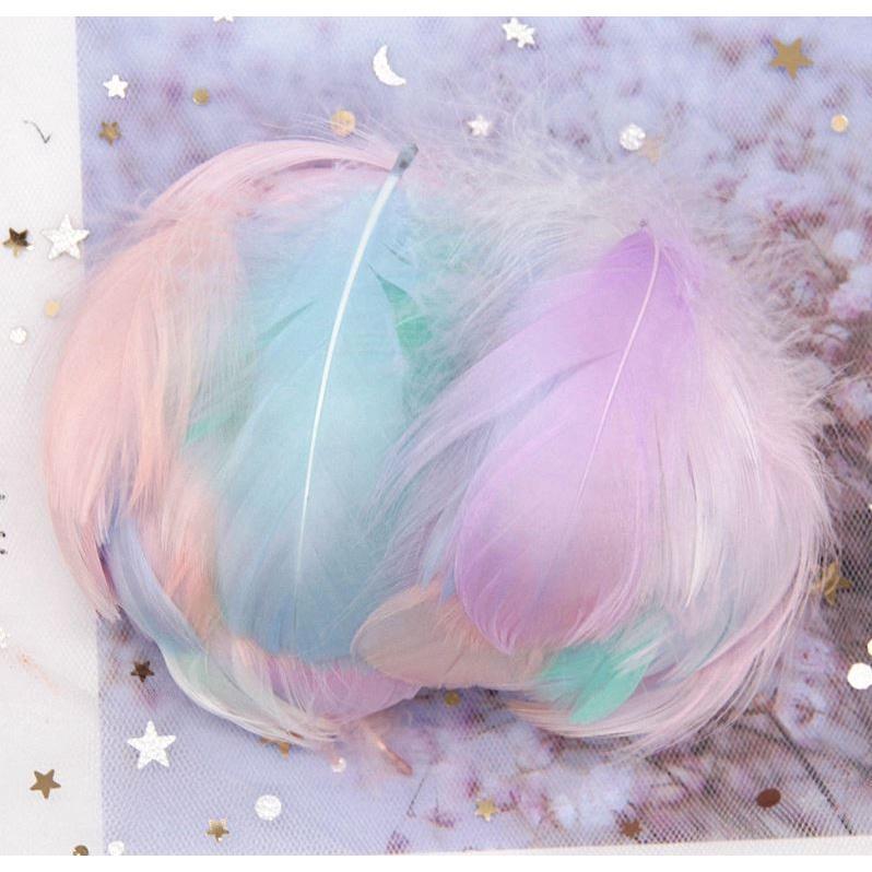 7-12cm Fluffy Goose Feathers Dyed Colorful Swan Plume For Diy Carnival Party Decoration Craft Accessories(1182) - Image 2