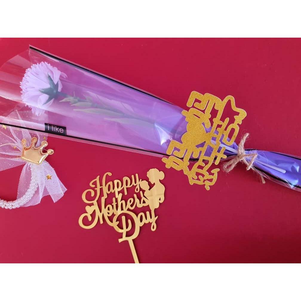 1 Bunch 6 & 5 layer Carnation Flowers Mother's Day Gift Artificial Flower Decoration Home Wedding Party Decor(1293L) - Image 4