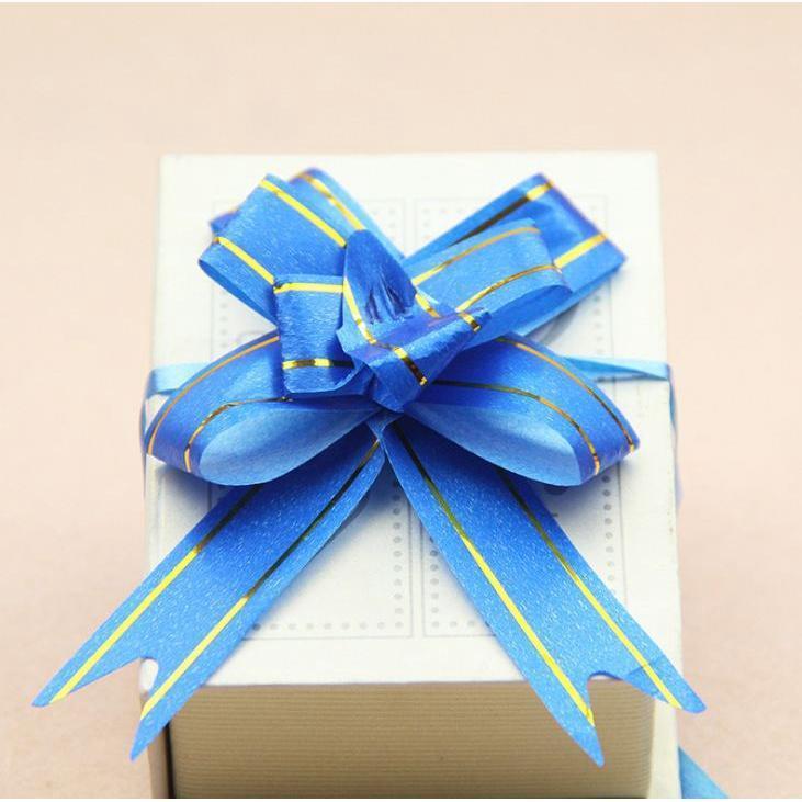 10pcs 12# Mini Ribbon (Gold) Flowers Bows Bowknot Gifts Craft For Party Home Festival Decoration(182L) - Image 17