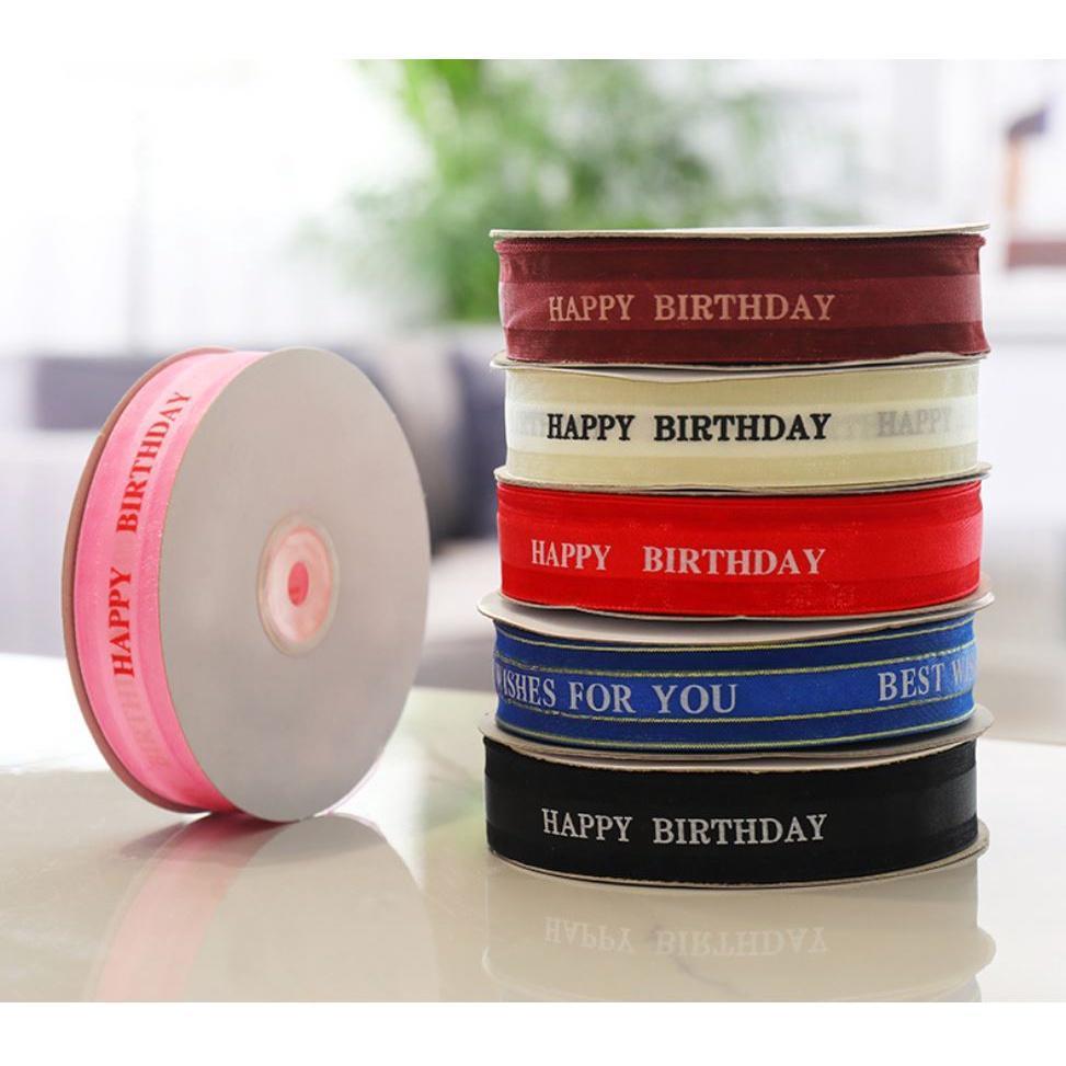 5M 25mm Printed Polyester Ribbon for Wedding Christmas Party Decorations DIY Bow Craft Ribbons Card Gift Wrapping(1404L) - Image 2