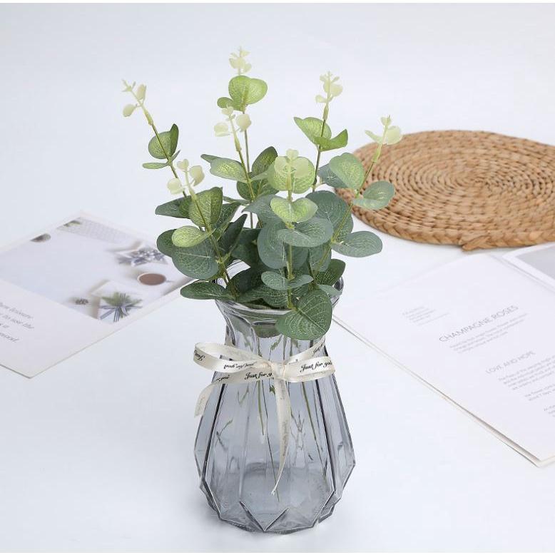 Single Green Artificial Eucalyptus Leaf Leaves Plants Money Leaf Fake Plants Wall Decorative Wedding Shooting (1298L)