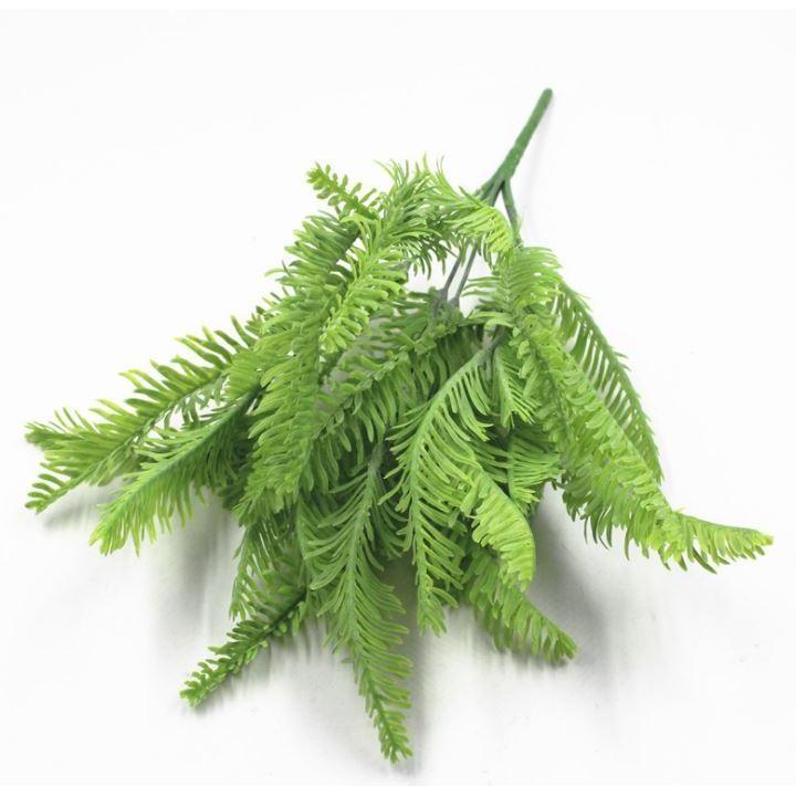 Cheap artificial plant fern grass wedding wall decoration green leaf artificial flower plastic fake plant (1283L) - Image 3