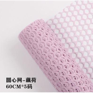1roll Color Korea Round Heart Scrapbook Gauze DIY Handmade Tissue Paper Flowers Bouquet Wrapping Paper Florist (1160L) - Image 14