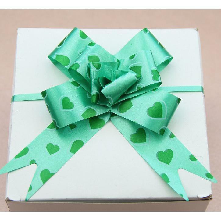 10pcs/lot 3cm Ribbon (Heart) Christmas Gift Wrap Pull Bows Gift Ribbons Happy New Year Birthday Wedding Car Decor(467L) - Image 5