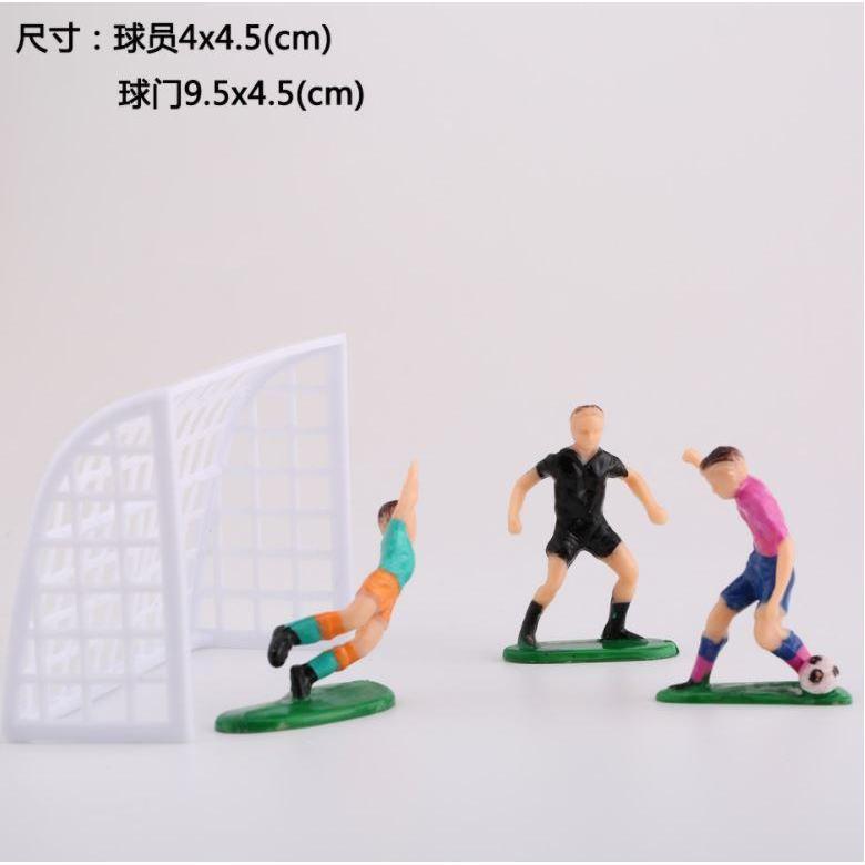 9pcs/set Football Game Kids Toy Baking Celebration Cute With Goal Gate Pastry Art Birthday Cake Topper (934L) - Image 3