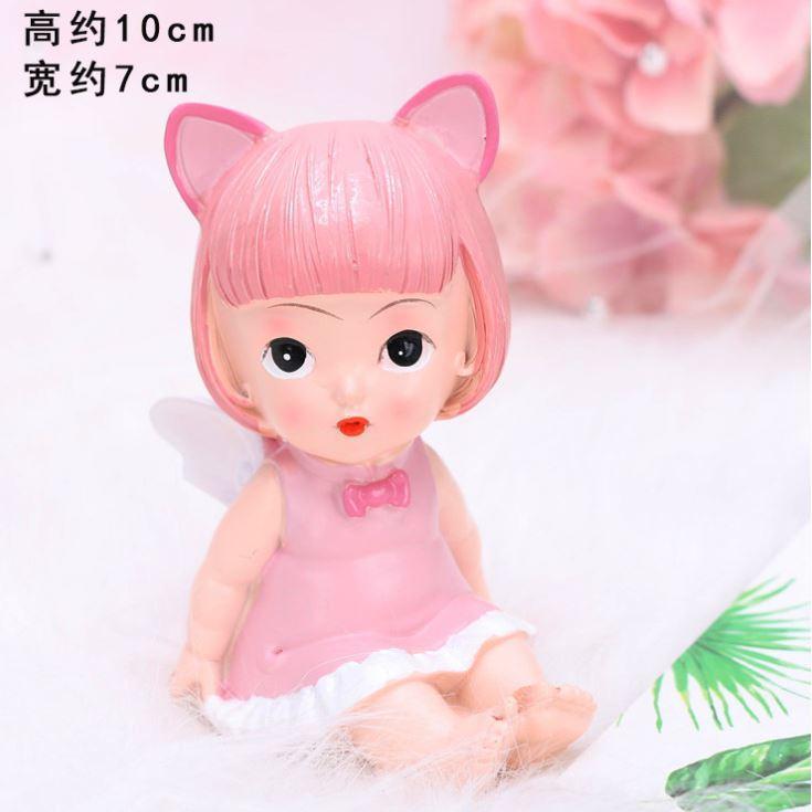 Cartoon Prone Sleeping Angel Cake Decor Ornament Wedding Engagement Kids Birthday Party (970L) - Image 11
