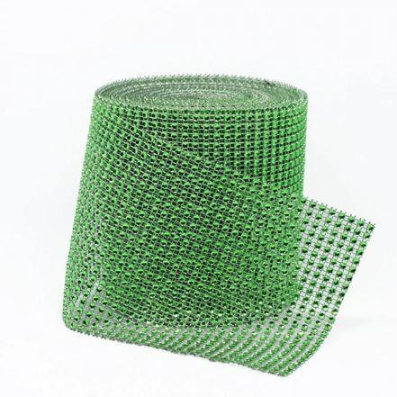 1yard Sparkling colorful Plated Diamond Mesh Wrap Crystal Rhinestone Ribbon Accessories (616L) - Image 10