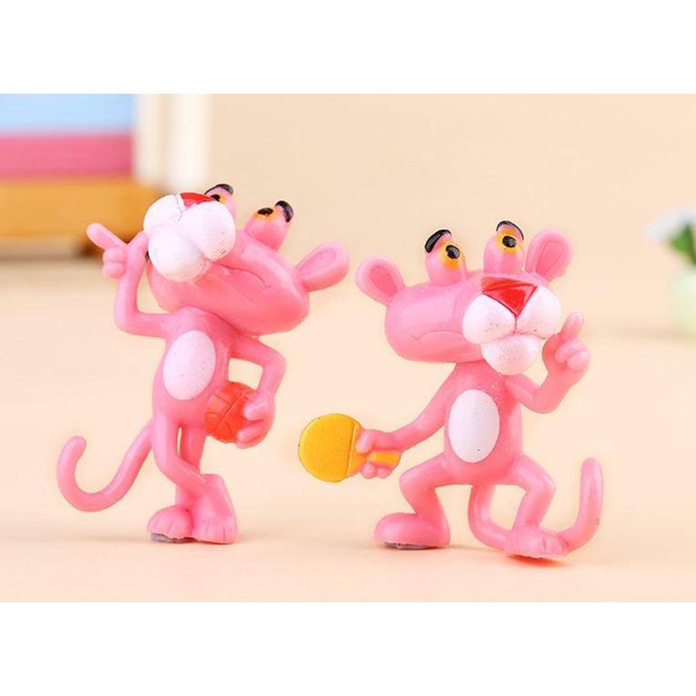 Mini Pink Panther Action Figure Toys Cute Cartoon 4.5Cm PVC Animals Model Toys (794L) - Image 8