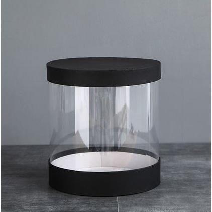 Korean Crystal Round Clear PVC Flower Boxes Wedding Birthday Gift Packaging Home Office Craft Dustproof (1114L) - Image 13