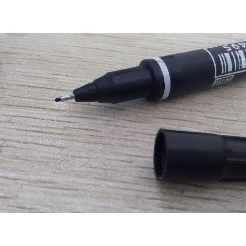 1pc Oily Small Double-headed 120 Black Marker Pen paint pens(1697L) - Image 4