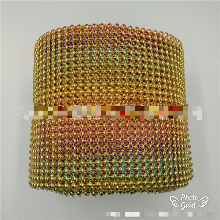 1yard 24roll Colourful Diamond Mesh Wrap Cake Roll Bling Crystal Rhinestone Ribbon Wedding Favor Decor Party (919L) - Image 4