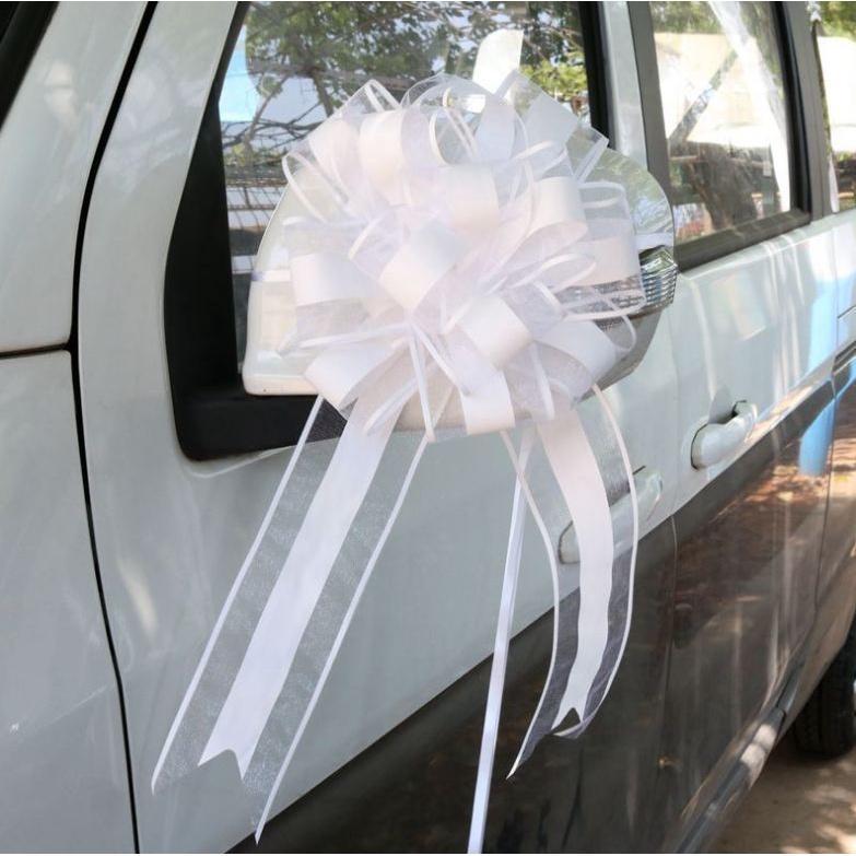 1pcs 65mm large Pull Bow ribbon for bouquet flower Gift Packing Wedding Car Party Decoration(712L) - Image 13