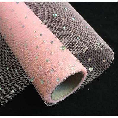 1 roll Sequins Lace Mesh Flowers Wrapping Paper Gift Packaging Materials DIY Valentine's Day bouquet Materials (1260L) - Image 9