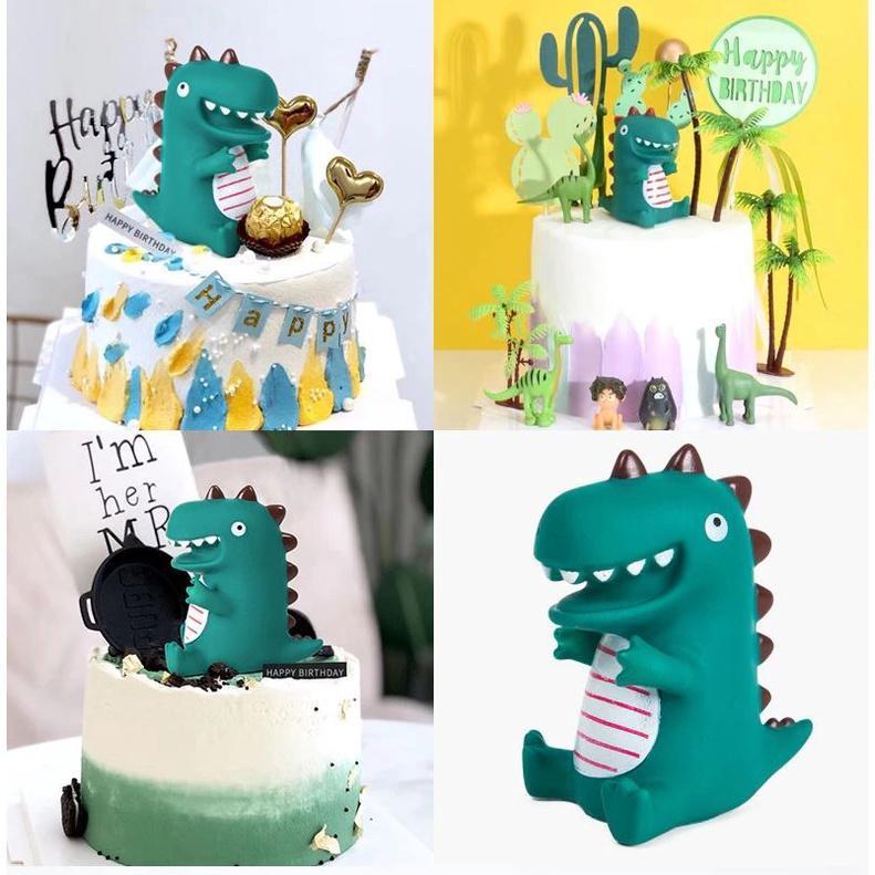 Dinosaur Party Forest Theme Cake Topper Happy Birthday Cake Top Baking Wedding Decoration Baby Party (772L) - Image 6