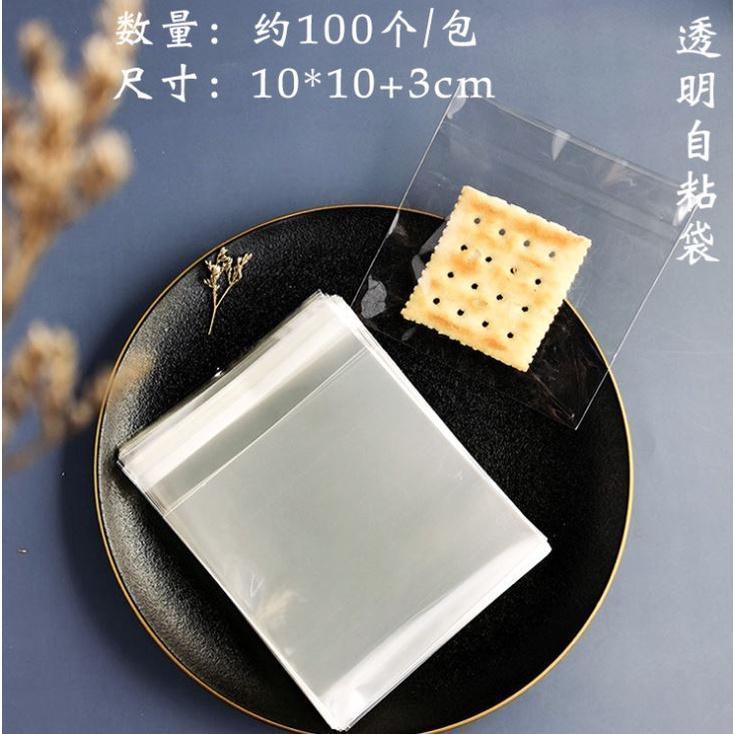 100pcs/lot 8 Size Transparent Cookie Packaging Bags Self-adhesive Plastic Biscuit Bag Wedding Candy Bags(1269L) - Image 12
