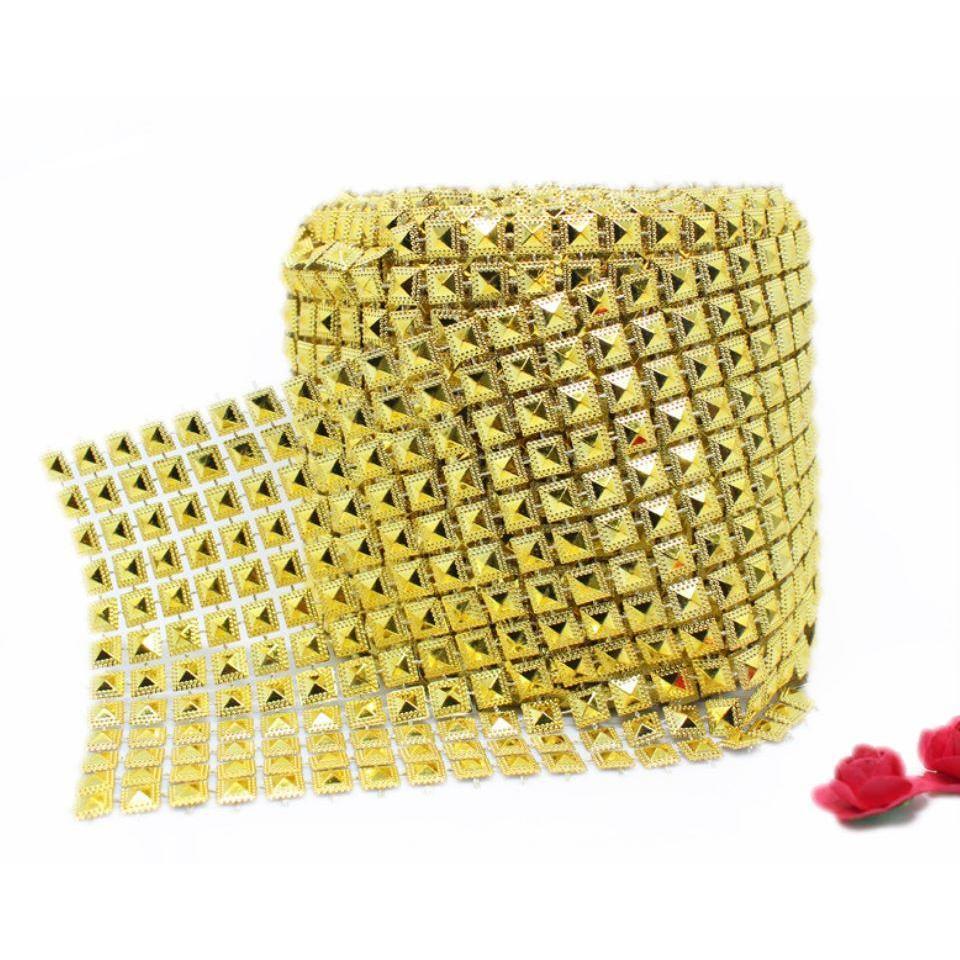 1yard 12rows plastic trim charms banding for sewing accessories, pyramid cheap custom Ribbon(1196L) - Image 10