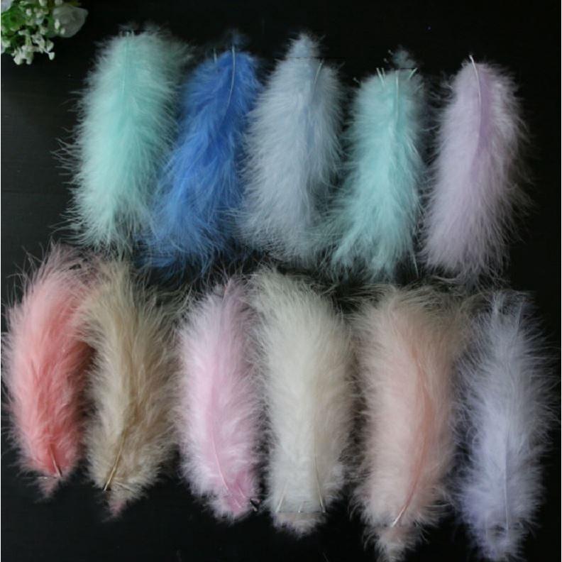 9-15cm Turkey Marabou Feather Boa Soft Fluffy Plume Feather Fans DIY Design Creative Decoration Jewelry(1194L)