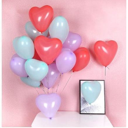 10pcs Macarons10 inch thick 2.2g latex balloon birthday wedding heart-shaped party balloons 爱心形马卡龙 乳胶气球 (609L) - Image 8