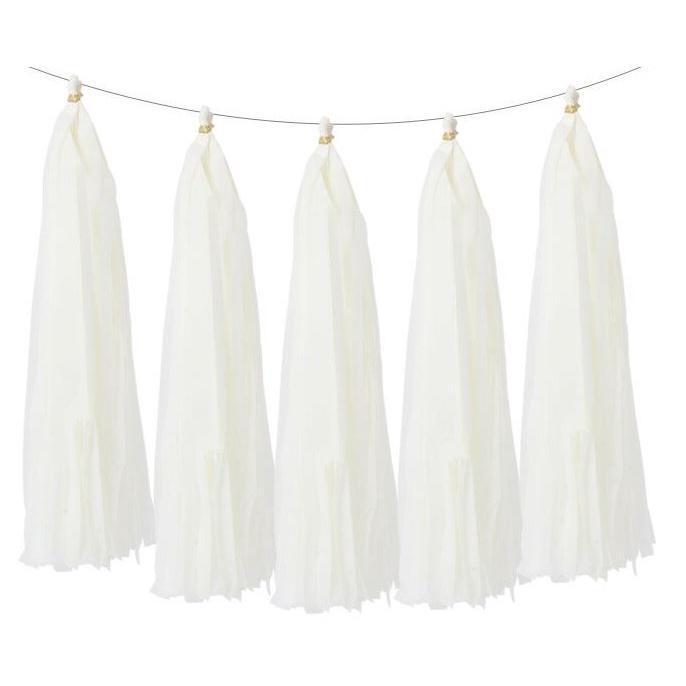 5pcs/bag 14inch Tissue Paper/Foil Tassel DIY Set Garland Ribbon Balloons Baby Shower Birthdays Party Wedding Decor(528L) - Image 16