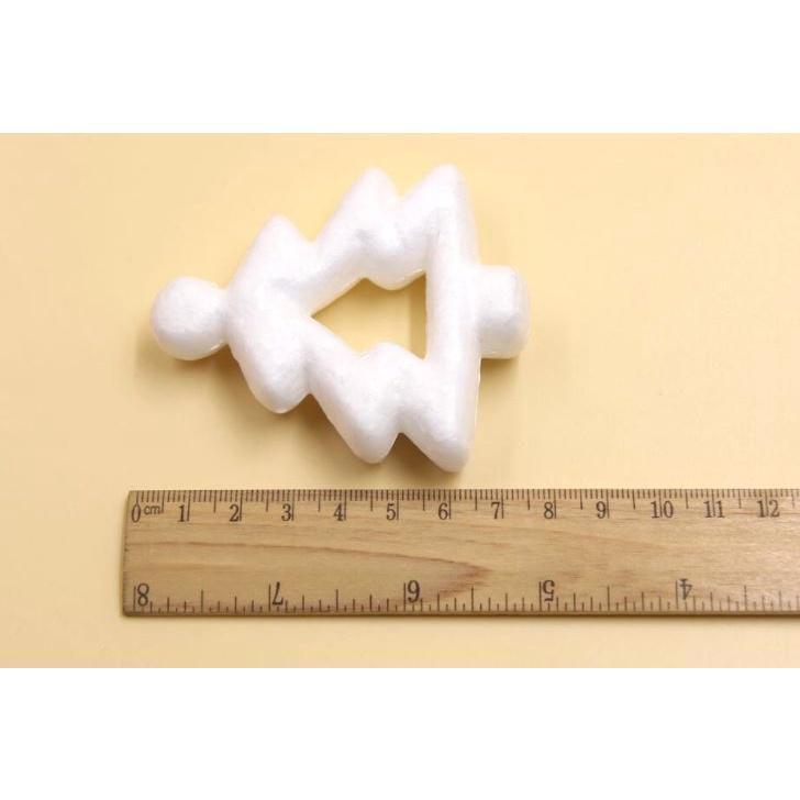 2PCS 75MM Hollow Christmas Tree White Modelling Polystyrene Styrofoam Tree For Christmas Party Decoration DIY (1714L) - Image 4