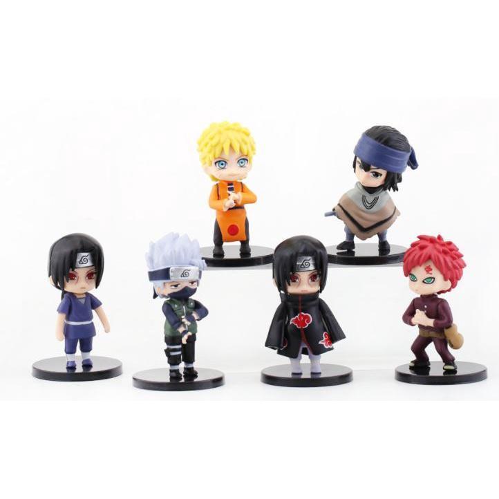 12Pcs/Set Anime Naruto Figure Toys Hinata Sasuke Itachi Kakashi Gaara Jiraiya Sakura Q Version PVC 火影忍者12款鸣人佐助(1792L) - Image 5