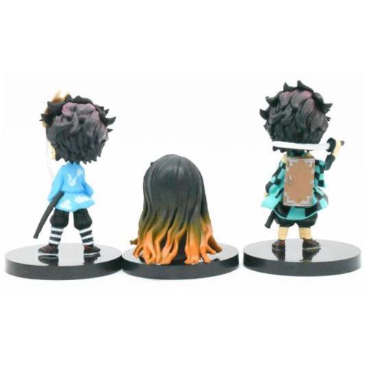 6 Pcs Anime Spot Ghost Blade Generation Sitting Q Version Cake Accessories Doll Doll Hand Model 鬼灭之刃6款炭次郎(1744L) - Image 8